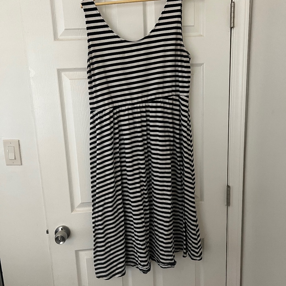 Striped sundress plus size